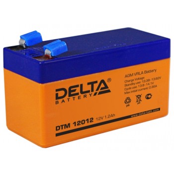 Свинцово кислотный аккумулятор Delta DTM 12012