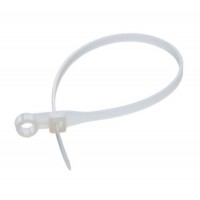 Стяжка кабельная 200х4,8 мм с отверстием, бесцветная