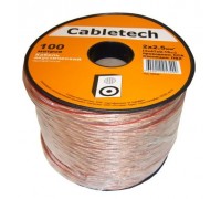 Акустический кабель Cabletech 2х2.5 мм2, прозрачный