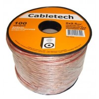 Акустический кабель Cabletech 2х2.5 мм2, прозрачный