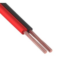 Акустический кабель Netko 2х0.25 мм2, черный/красный