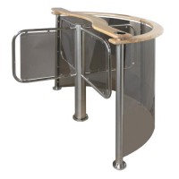 PERCo-RB-03TP Формирователь прохода из нержавеющей стали с заполнением и поручнями из дерева