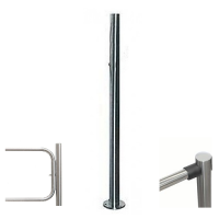 PERCo-BH02 2-15 стойка с отверстием под стопорный механизм
