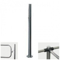 PERCo-BH02 2-16 Трехсторонняя стойка с отверстием под стопорный механизм поворотной секции и с 6-ю отверстиями для крепления патрубков (углы между парами отверстий 90 и 180град.)