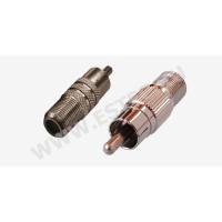 Переход штекер RCA - гнездо F